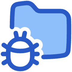 Bug Virus Folder Icon from Plump Duo Set