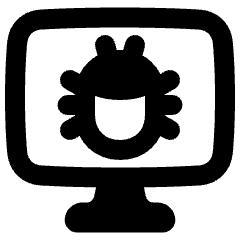 Bug Virus Monitor Icon from Plump Remix Set