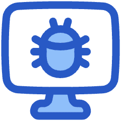 Bug Virus Monitor Icon from Plump Duo Set