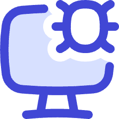 Bug Virus Monitor Icon from Flex Duo Set