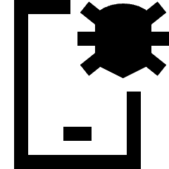 Bug Virus Phone Icon from Sharp Solid Set