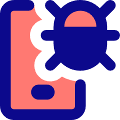 Bug Virus Phone Icon from Core Pop Set