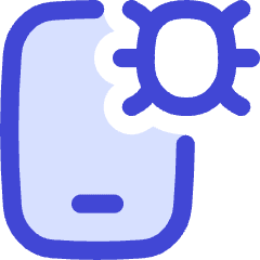 Bug Virus Phone Icon from Flex Duo Set