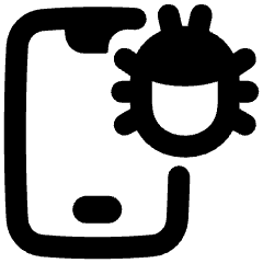 Bug Virus Phone Icon from Plump Remix Set