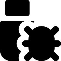 Bug Virus Usb Icon from Core Solid Set