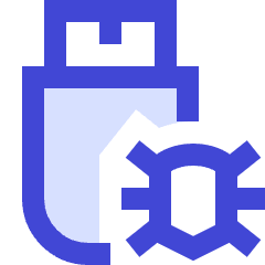 Bug Virus Usb Icon from Sharp Duo Set