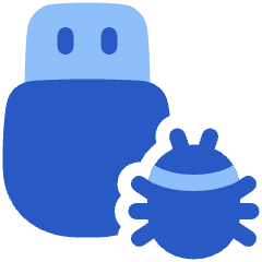 Bug Virus Usb Icon from Plump Flat Set