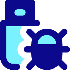 Bug Virus Usb Icon from Core Pop Set