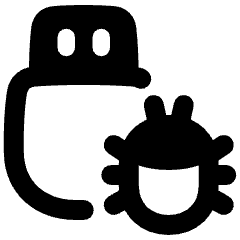 Bug Virus Usb Icon from Plump Remix Set