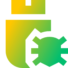 Bug Virus Usb Icon from Sharp Gradient Set