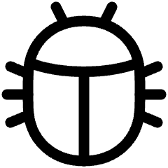Bug Icon from Plump Line Set
