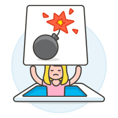 Smartphone Bomb 4 Illustration from UX Colors Set