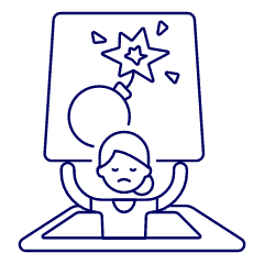 Smartphone Bomb 5 Illustration from UX Line Set