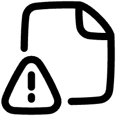 Threat Document Icon from Plump Line Set