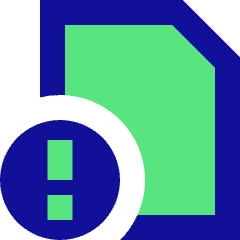 Threat Document Icon from Sharp Pop Set