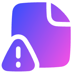 Threat Document Icon from Plump Gradient Set