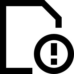 Threat Document Icon from Sharp Line Set