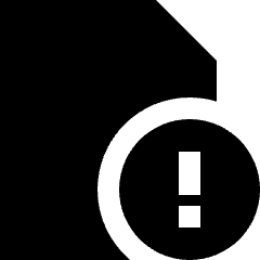 Threat Document Icon from Sharp Solid Set