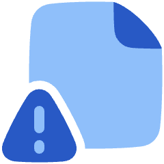 Threat Document Icon from Plump Flat Set