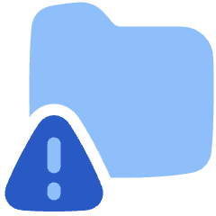 Threat Folder Icon from Plump Flat Set
