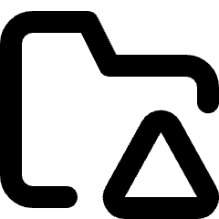 Threat Folder Icon from Micro Line Set