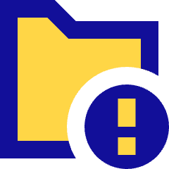 Threat Folder Icon from Sharp Pop Set