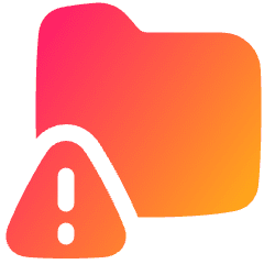 Threat Folder Icon from Plump Gradient Set