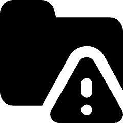 Threat Folder Icon from Core Solid Set