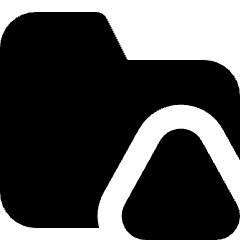 Threat Folder Icon from Micro Solid Set