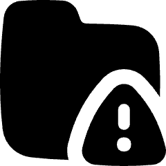 Threat Folder Icon from Flex Solid Set