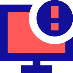 Threat Monitor Icon from Sharp Pop Set