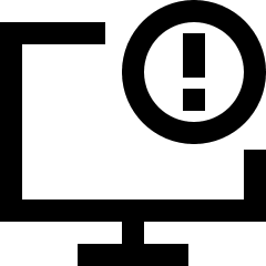 Threat Monitor Icon from Sharp Line Set