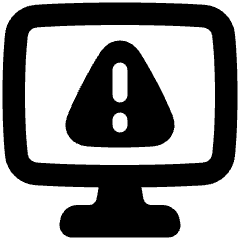 Threat Monitor Icon from Plump Solid Set