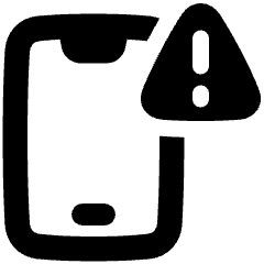Threat Phone Icon from Plump Solid Set