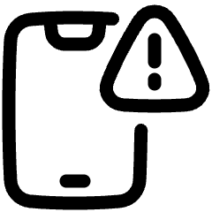 Threat Phone Icon from Plump Line Set