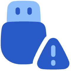 Threat Usb Icon from Plump Flat Set