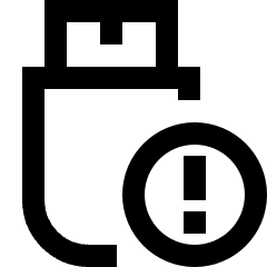 Threat Usb Icon from Sharp Line Set