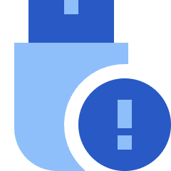 Threat Usb Icon from Sharp Flat Set