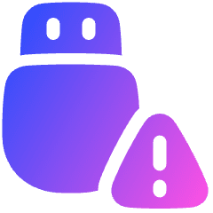 Threat Usb Icon from Plump Gradient Set