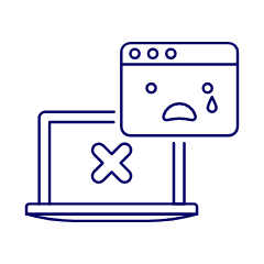 Web Error Illustration from UX Line Set