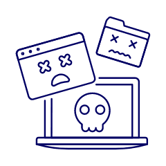 Web Infected Illustration from UX Line Set