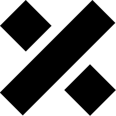 Discount Percent Icon from Sharp Solid Set