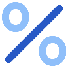 Discount Percent Alternate Icon from Plump Flat Set