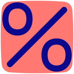 Discount Percent Alternate Icon from Plump Pop Set