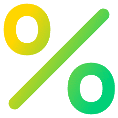 Discount Percent Alternate Icon from Plump Gradient Set