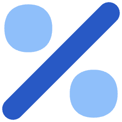 Discount Percent Alternate Icon from Flex Flat Set