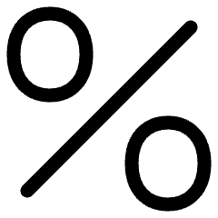 Discount Percent Alternate Icon from Plump Line Set