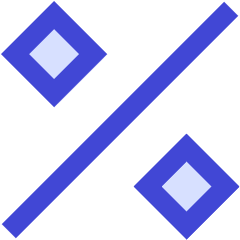 Discount Percent Alternate Icon from Sharp Duo Set