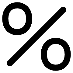 Discount Percent Alternate Icon from Plump Remix Set