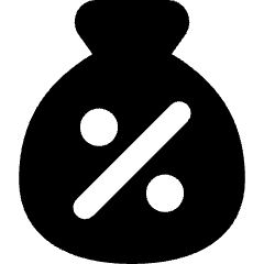 Discount Percent Bag Icon from Core Solid Set